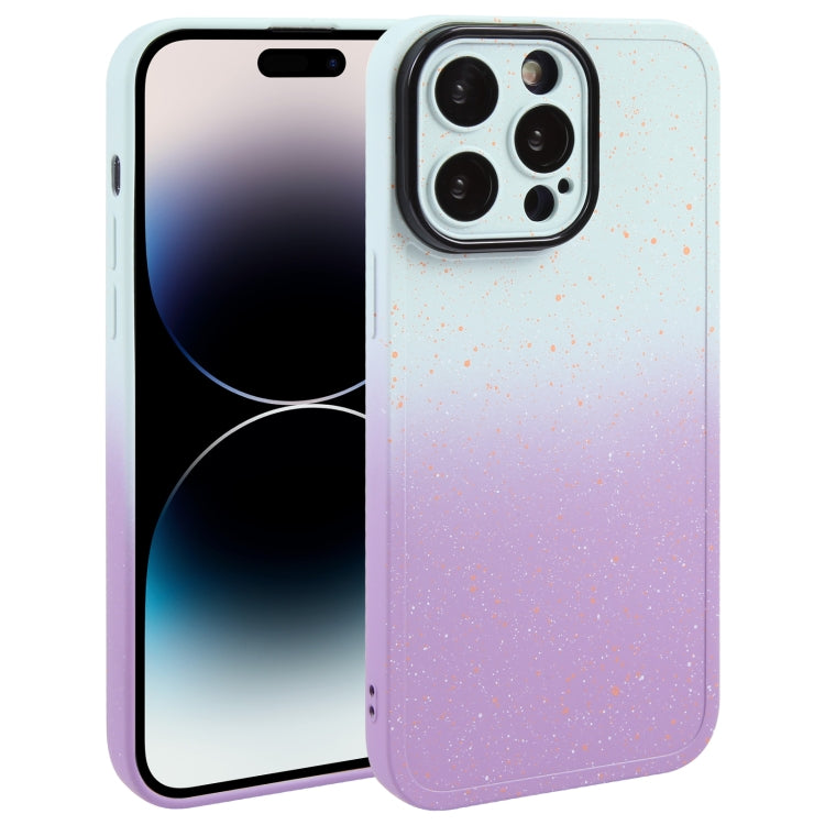 Gradient Starry Silicone Phone Case with Lens Film, For iPhone 14 Plus, For iPhone 15 Pro Max, For iPhone 15 Pro, For iPhone 14, For iPhone 15 Plus, For iPhone 14 Pro, For iPhone 15, For iPhone 14 Pro Max