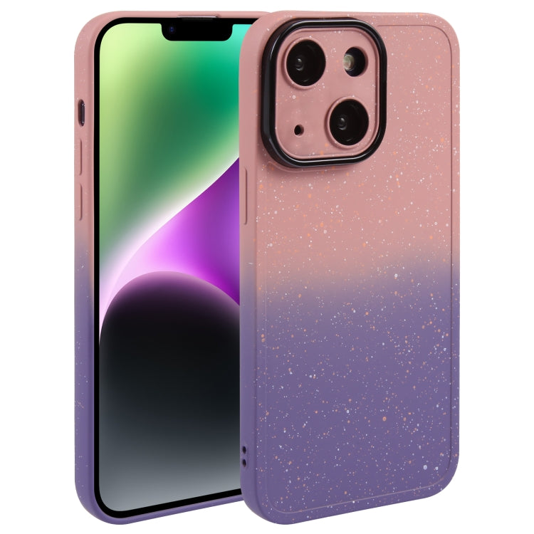 Gradient Starry Silicone Phone Case with Lens Film, For iPhone 14 Plus, For iPhone 15 Pro Max, For iPhone 15 Pro, For iPhone 14, For iPhone 15 Plus, For iPhone 14 Pro, For iPhone 15, For iPhone 14 Pro Max
