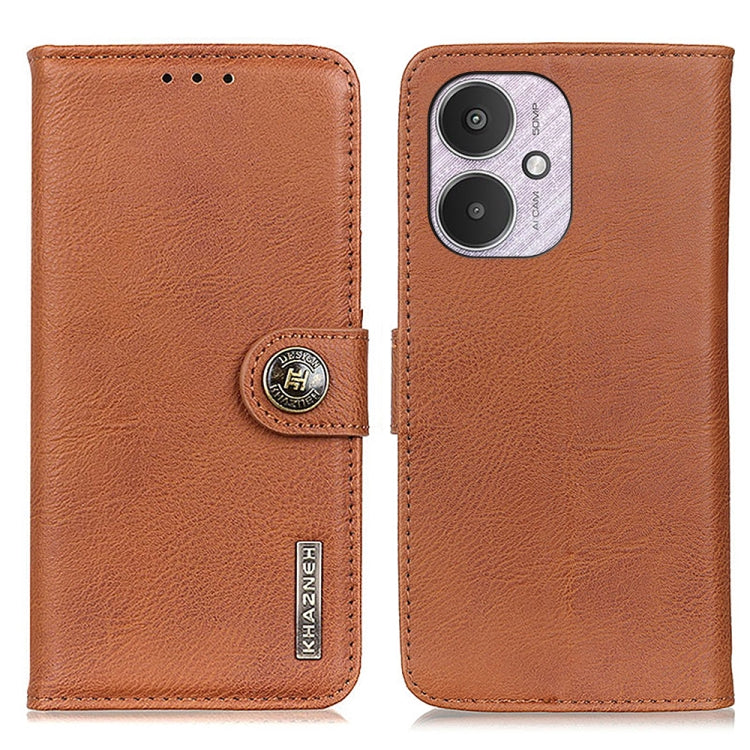 KHAZNEH Cowhide Texture Flip Leather Phone Case, For Xiaomi Poco F6 / Redmi Turbo 3, For Xiaomi Poco F6 Pro, For Xiaomi Redmi K70 5G / K70 Pro 5G, For Xiaomi Redmi Note 13 Pro 4G/Poco M6 Pro 4G, For Xiaomi Redmi 13C, For Xiaomi Redmi Note 13 4G        ...