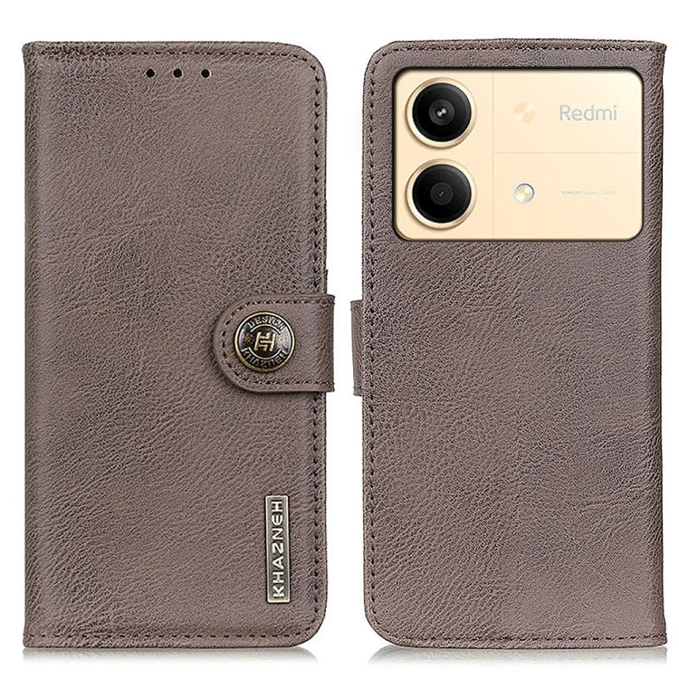 KHAZNEH Cowhide Texture Flip Leather Phone Case, For Xiaomi Poco F6 / Redmi Turbo 3, For Xiaomi Poco F6 Pro, For Xiaomi Redmi K70 5G / K70 Pro 5G, For Xiaomi Redmi Note 13 Pro 4G/Poco M6 Pro 4G, For Xiaomi Redmi 13C, For Xiaomi Redmi Note 13 4G        ...