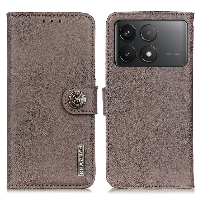 KHAZNEH Cowhide Texture Flip Leather Phone Case, For Xiaomi Poco F6 / Redmi Turbo 3, For Xiaomi Poco F6 Pro, For Xiaomi Redmi K70 5G / K70 Pro 5G, For Xiaomi Redmi Note 13 Pro 4G/Poco M6 Pro 4G, For Xiaomi Redmi 13C, For Xiaomi Redmi Note 13 4G        ...