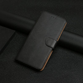 Genuine Leather Fingerprint-proof Flip Phone Case, For iPhone 17e / 16e, For iPhone 16 Pro Max, For iPhone 16 Pro, For iPhone 16 Plus, For iPhone 16, For iPhone 15 Pro Max, For iPhone 15 Pro, For iPhone 15 Plus, For iPhone 15