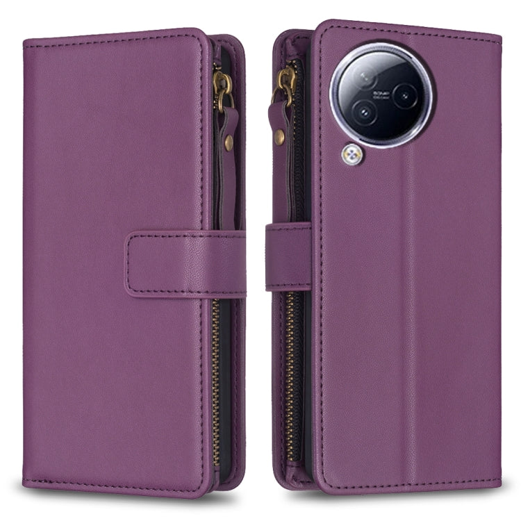 9 Card Slots Zipper Wallet Leather Flip Phone Case, For Xiaomi Poco F5 5G, For Xiaomi Redmi Note 12S 4G, For Xiaomi Redmi Note 12 4G, For Xiaomi Civi 3 5G, For Xiaomi Redmi A1 / A2, For Xiaomi Redmi Note 12 Pro+ 5G Global, For Xiaomi Redmi Note 12 Pro ...
