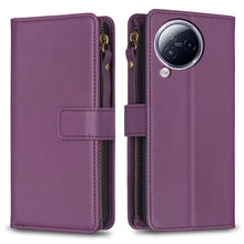 Load image into Gallery viewer, 9 Card Slots Zipper Wallet Leather Flip Phone Case, For Xiaomi Poco F5 5G, For Xiaomi Redmi Note 12S 4G, For Xiaomi Redmi Note 12 4G, For Xiaomi Civi 3 5G, For Xiaomi Redmi A1 / A2, For Xiaomi Redmi Note 12 Pro+ 5G Global, For Xiaomi Redmi Note 12 Pro ...