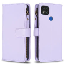 Load image into Gallery viewer, 9 Card Slots Zipper Wallet Leather Flip Phone Case, For Xiaomi Redmi Note 10 Pro, For Xiaomi Redmi Note 10, For Xiaomi Poco X3, For Xiaomi Redmi 9A, For Xiaomi Redmi 9, For Xiaomi Redmi 9C, For Xiaomi Redmi Note 9 Pro Max