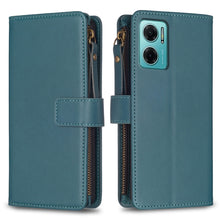 Load image into Gallery viewer, 9 Card Slots Zipper Wallet Leather Flip Phone Case, For Xiaomi Redmi 12C, For Xiaomi 13 Lite, For Xiaomi Redmi K60 / K60 Pro, For Xiaomi 13 Pro, For Xiaomi 13, For Xiaomi 12T / 12T Pro, For Xiaomi 12 Lite, For Xiaomi Redmi 10 5G