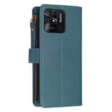 Load image into Gallery viewer, 9 Card Slots Zipper Wallet Leather Flip Phone Case, For Xiaomi Redmi 10C, For Xiaomi 12 Pro, For Xiaomi 12, For Xiaomi Redmi Note 11 Pro, For Xiaomi Mi 11T / 11T Pro, For Xiaomi Redmi 10, For Xiaomi Mi 11 Lite, For Xiaomi Redmi Note 10 5G