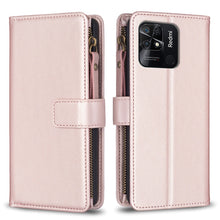 Load image into Gallery viewer, 9 Card Slots Zipper Wallet Leather Flip Phone Case, For Xiaomi Redmi 10C, For Xiaomi 12 Pro, For Xiaomi 12, For Xiaomi Redmi Note 11 Pro, For Xiaomi Mi 11T / 11T Pro, For Xiaomi Redmi 10, For Xiaomi Mi 11 Lite, For Xiaomi Redmi Note 10 5G