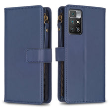 Load image into Gallery viewer, 9 Card Slots Zipper Wallet Leather Flip Phone Case, For Xiaomi Redmi 10C, For Xiaomi 12 Pro, For Xiaomi 12, For Xiaomi Redmi Note 11 Pro, For Xiaomi Mi 11T / 11T Pro, For Xiaomi Redmi 10, For Xiaomi Mi 11 Lite, For Xiaomi Redmi Note 10 5G