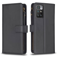Load image into Gallery viewer, 9 Card Slots Zipper Wallet Leather Flip Phone Case, For Xiaomi Redmi 10C, For Xiaomi 12 Pro, For Xiaomi 12, For Xiaomi Redmi Note 11 Pro, For Xiaomi Mi 11T / 11T Pro, For Xiaomi Redmi 10, For Xiaomi Mi 11 Lite, For Xiaomi Redmi Note 10 5G