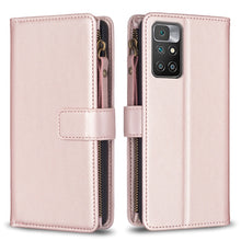 Load image into Gallery viewer, 9 Card Slots Zipper Wallet Leather Flip Phone Case, For Xiaomi Redmi 10C, For Xiaomi 12 Pro, For Xiaomi 12, For Xiaomi Redmi Note 11 Pro, For Xiaomi Mi 11T / 11T Pro, For Xiaomi Redmi 10, For Xiaomi Mi 11 Lite, For Xiaomi Redmi Note 10 5G