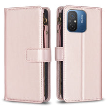 Load image into Gallery viewer, 9 Card Slots Zipper Wallet Leather Flip Phone Case, For Xiaomi Redmi 12C, For Xiaomi 13 Lite, For Xiaomi Redmi K60 / K60 Pro, For Xiaomi 13 Pro, For Xiaomi 13, For Xiaomi 12T / 12T Pro, For Xiaomi 12 Lite, For Xiaomi Redmi 10 5G
