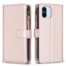 Load image into Gallery viewer, 9 Card Slots Zipper Wallet Leather Flip Phone Case, For Xiaomi Poco F5 5G, For Xiaomi Redmi Note 12S 4G, For Xiaomi Redmi Note 12 4G, For Xiaomi Civi 3 5G, For Xiaomi Redmi A1 / A2, For Xiaomi Redmi Note 12 Pro+ 5G Global, For Xiaomi Redmi Note 12 Pro ...