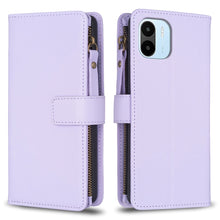 Load image into Gallery viewer, 9 Card Slots Zipper Wallet Leather Flip Phone Case, For Xiaomi Poco F5 5G, For Xiaomi Redmi Note 12S 4G, For Xiaomi Redmi Note 12 4G, For Xiaomi Civi 3 5G, For Xiaomi Redmi A1 / A2, For Xiaomi Redmi Note 12 Pro+ 5G Global, For Xiaomi Redmi Note 12 Pro ...