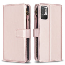 Load image into Gallery viewer, 9 Card Slots Zipper Wallet Leather Flip Phone Case, For Xiaomi Redmi 10C, For Xiaomi 12 Pro, For Xiaomi 12, For Xiaomi Redmi Note 11 Pro, For Xiaomi Mi 11T / 11T Pro, For Xiaomi Redmi 10, For Xiaomi Mi 11 Lite, For Xiaomi Redmi Note 10 5G