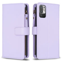 Load image into Gallery viewer, 9 Card Slots Zipper Wallet Leather Flip Phone Case, For Xiaomi Redmi 10C, For Xiaomi 12 Pro, For Xiaomi 12, For Xiaomi Redmi Note 11 Pro, For Xiaomi Mi 11T / 11T Pro, For Xiaomi Redmi 10, For Xiaomi Mi 11 Lite, For Xiaomi Redmi Note 10 5G