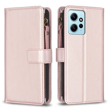 Load image into Gallery viewer, 9 Card Slots Zipper Wallet Leather Flip Phone Case, For Xiaomi Poco F5 5G, For Xiaomi Redmi Note 12S 4G, For Xiaomi Redmi Note 12 4G, For Xiaomi Civi 3 5G, For Xiaomi Redmi A1 / A2, For Xiaomi Redmi Note 12 Pro+ 5G Global, For Xiaomi Redmi Note 12 Pro ...