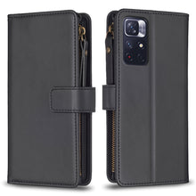 Load image into Gallery viewer, 9 Card Slots Zipper Wallet Leather Flip Phone Case, For Xiaomi Poco F5 5G, For Xiaomi Redmi Note 12S 4G, For Xiaomi Redmi Note 12 4G, For Xiaomi Civi 3 5G, For Xiaomi Redmi A1 / A2, For Xiaomi Redmi Note 12 Pro+ 5G Global, For Xiaomi Redmi Note 12 Pro ...