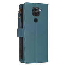 Load image into Gallery viewer, 9 Card Slots Zipper Wallet Leather Flip Phone Case, For Xiaomi Redmi Note 9, For Xiaomi Redmi Note 9 Pro Max
