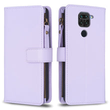 Load image into Gallery viewer, 9 Card Slots Zipper Wallet Leather Flip Phone Case, For Xiaomi Redmi Note 9, For Xiaomi Redmi Note 9 Pro Max