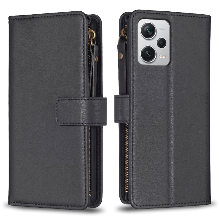 9 Card Slots Zipper Wallet Leather Flip Phone Case, For Xiaomi Poco F5 5G, For Xiaomi Redmi Note 12S 4G, For Xiaomi Redmi Note 12 4G, For Xiaomi Civi 3 5G, For Xiaomi Redmi A1 / A2, For Xiaomi Redmi Note 12 Pro+ 5G Global, For Xiaomi Redmi Note 12 Pro ...