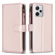 Load image into Gallery viewer, 9 Card Slots Zipper Wallet Leather Flip Phone Case, For Xiaomi Poco F5 5G, For Xiaomi Redmi Note 12S 4G, For Xiaomi Redmi Note 12 4G, For Xiaomi Civi 3 5G, For Xiaomi Redmi A1 / A2, For Xiaomi Redmi Note 12 Pro+ 5G Global, For Xiaomi Redmi Note 12 Pro ...