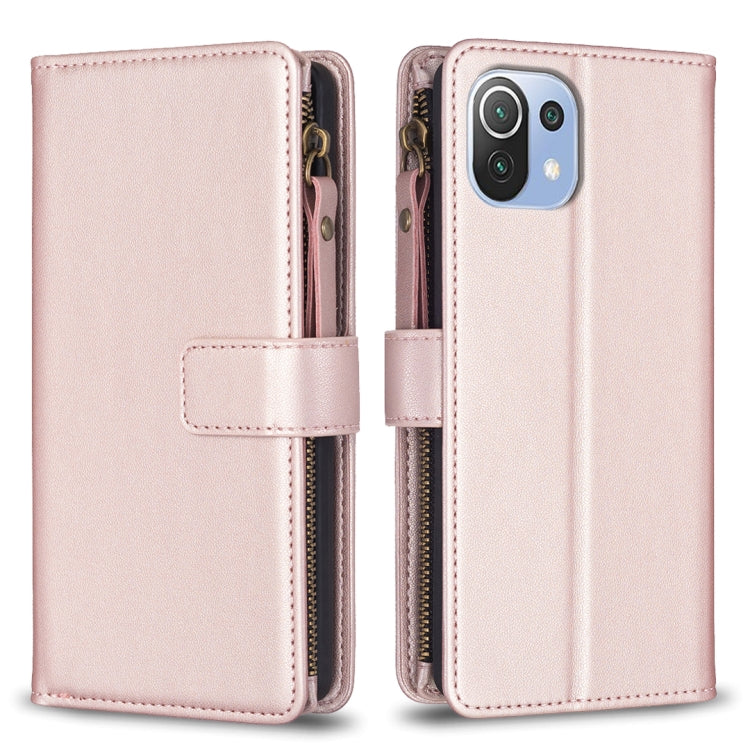9 Card Slots Zipper Wallet Leather Flip Phone Case, For Xiaomi Redmi 10C, For Xiaomi 12 Pro, For Xiaomi 12, For Xiaomi Redmi Note 11 Pro, For Xiaomi Mi 11T / 11T Pro, For Xiaomi Redmi 10, For Xiaomi Mi 11 Lite, For Xiaomi Redmi Note 10 5G