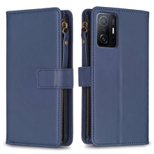 Load image into Gallery viewer, 9 Card Slots Zipper Wallet Leather Flip Phone Case, For Xiaomi Redmi 10C, For Xiaomi 12 Pro, For Xiaomi 12, For Xiaomi Redmi Note 11 Pro, For Xiaomi Mi 11T / 11T Pro, For Xiaomi Redmi 10, For Xiaomi Mi 11 Lite, For Xiaomi Redmi Note 10 5G