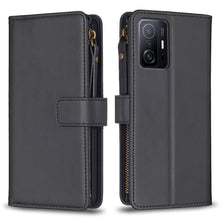 Load image into Gallery viewer, 9 Card Slots Zipper Wallet Leather Flip Phone Case, For Xiaomi Redmi 10C, For Xiaomi 12 Pro, For Xiaomi 12, For Xiaomi Redmi Note 11 Pro, For Xiaomi Mi 11T / 11T Pro, For Xiaomi Redmi 10, For Xiaomi Mi 11 Lite, For Xiaomi Redmi Note 10 5G