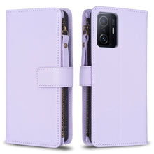 Load image into Gallery viewer, 9 Card Slots Zipper Wallet Leather Flip Phone Case, For Xiaomi Redmi 10C, For Xiaomi 12 Pro, For Xiaomi 12, For Xiaomi Redmi Note 11 Pro, For Xiaomi Mi 11T / 11T Pro, For Xiaomi Redmi 10, For Xiaomi Mi 11 Lite, For Xiaomi Redmi Note 10 5G