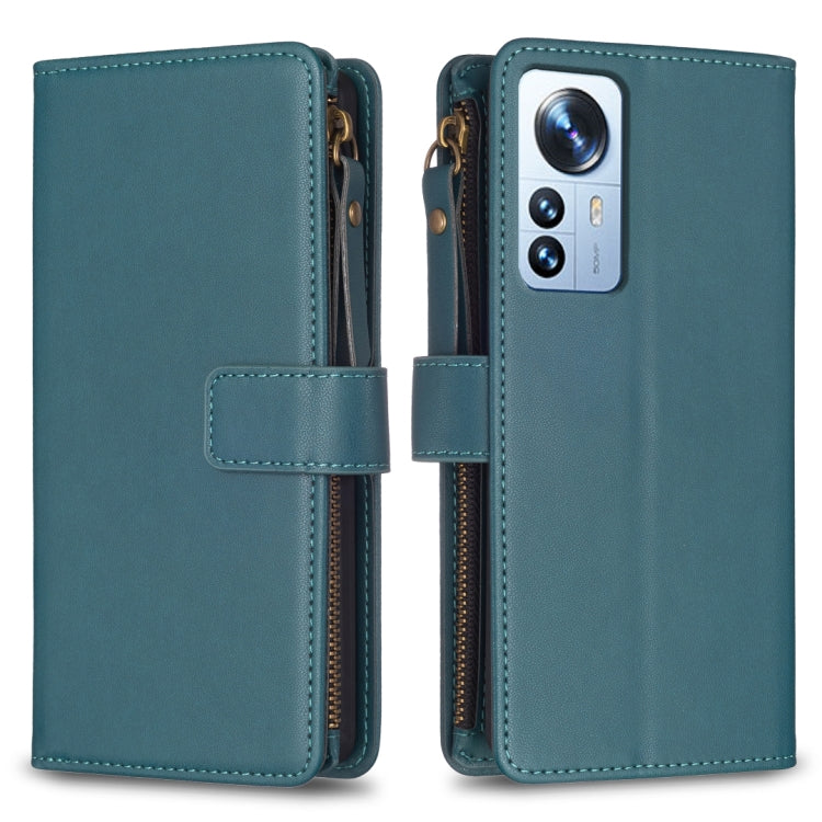 9 Card Slots Zipper Wallet Leather Flip Phone Case, For Xiaomi Redmi 10C, For Xiaomi 12 Pro, For Xiaomi 12, For Xiaomi Redmi Note 11 Pro, For Xiaomi Mi 11T / 11T Pro, For Xiaomi Redmi 10, For Xiaomi Mi 11 Lite, For Xiaomi Redmi Note 10 5G