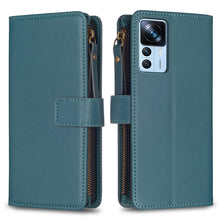 Load image into Gallery viewer, 9 Card Slots Zipper Wallet Leather Flip Phone Case, For Xiaomi Redmi 12C, For Xiaomi 13 Lite, For Xiaomi Redmi K60 / K60 Pro, For Xiaomi 13 Pro, For Xiaomi 13, For Xiaomi 12T / 12T Pro, For Xiaomi 12 Lite, For Xiaomi Redmi 10 5G