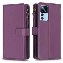 Load image into Gallery viewer, 9 Card Slots Zipper Wallet Leather Flip Phone Case, For Xiaomi Redmi 12C, For Xiaomi 13 Lite, For Xiaomi Redmi K60 / K60 Pro, For Xiaomi 13 Pro, For Xiaomi 13, For Xiaomi 12T / 12T Pro, For Xiaomi 12 Lite, For Xiaomi Redmi 10 5G