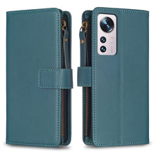 Load image into Gallery viewer, 9 Card Slots Zipper Wallet Leather Flip Phone Case, For Xiaomi Redmi 10C, For Xiaomi 12 Pro, For Xiaomi 12, For Xiaomi Redmi Note 11 Pro, For Xiaomi Mi 11T / 11T Pro, For Xiaomi Redmi 10, For Xiaomi Mi 11 Lite, For Xiaomi Redmi Note 10 5G
