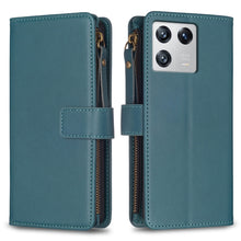 Load image into Gallery viewer, 9 Card Slots Zipper Wallet Leather Flip Phone Case, For Xiaomi Redmi 12C, For Xiaomi 13 Lite, For Xiaomi Redmi K60 / K60 Pro, For Xiaomi 13 Pro, For Xiaomi 13, For Xiaomi 12T / 12T Pro, For Xiaomi 12 Lite, For Xiaomi Redmi 10 5G