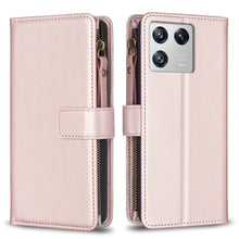 Load image into Gallery viewer, 9 Card Slots Zipper Wallet Leather Flip Phone Case, For Xiaomi Redmi 12C, For Xiaomi 13 Lite, For Xiaomi Redmi K60 / K60 Pro, For Xiaomi 13 Pro, For Xiaomi 13, For Xiaomi 12T / 12T Pro, For Xiaomi 12 Lite, For Xiaomi Redmi 10 5G