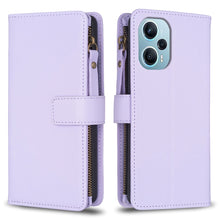 Load image into Gallery viewer, 9 Card Slots Zipper Wallet Leather Flip Phone Case, For Xiaomi Poco F5 5G, For Xiaomi Redmi Note 12S 4G, For Xiaomi Redmi Note 12 4G, For Xiaomi Civi 3 5G, For Xiaomi Redmi A1 / A2, For Xiaomi Redmi Note 12 Pro+ 5G Global, For Xiaomi Redmi Note 12 Pro ...
