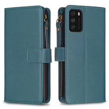 Load image into Gallery viewer, 9 Card Slots Zipper Wallet Leather Flip Phone Case, For Xiaomi Redmi Note 10 Pro, For Xiaomi Redmi Note 10, For Xiaomi Redmi K40 / K40 Pro, For Xiaomi Poco M3, For Xiaomi Poco X3, For Xiaomi Redmi 9A, For Xiaomi Redmi 9, For Xiaomi Redmi 9C