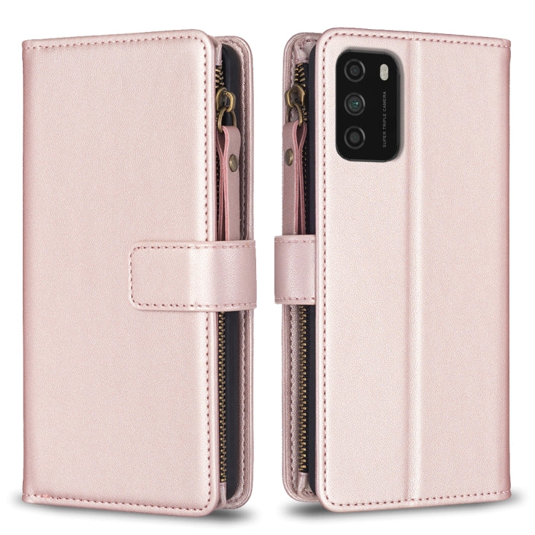 9 Card Slots Zipper Wallet Leather Flip Phone Case, For Xiaomi Redmi Note 10 Pro, For Xiaomi Redmi Note 10, For Xiaomi Redmi K40 / K40 Pro, For Xiaomi Poco M3, For Xiaomi Poco X3, For Xiaomi Redmi 9A, For Xiaomi Redmi 9, For Xiaomi Redmi 9C