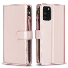 Load image into Gallery viewer, 9 Card Slots Zipper Wallet Leather Flip Phone Case, For Xiaomi Redmi Note 10 Pro, For Xiaomi Redmi Note 10, For Xiaomi Redmi K40 / K40 Pro, For Xiaomi Poco M3, For Xiaomi Poco X3, For Xiaomi Redmi 9A, For Xiaomi Redmi 9, For Xiaomi Redmi 9C