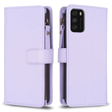 Load image into Gallery viewer, 9 Card Slots Zipper Wallet Leather Flip Phone Case, For Xiaomi Redmi Note 10 Pro, For Xiaomi Redmi Note 10, For Xiaomi Redmi K40 / K40 Pro, For Xiaomi Poco M3, For Xiaomi Poco X3, For Xiaomi Redmi 9A, For Xiaomi Redmi 9, For Xiaomi Redmi 9C