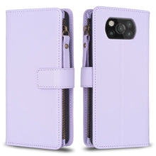 Load image into Gallery viewer, 9 Card Slots Zipper Wallet Leather Flip Phone Case, For Xiaomi Redmi Note 10 Pro, For Xiaomi Redmi Note 10, For Xiaomi Poco X3, For Xiaomi Redmi 9A, For Xiaomi Redmi 9, For Xiaomi Redmi 9C, For Xiaomi Redmi Note 9 Pro Max