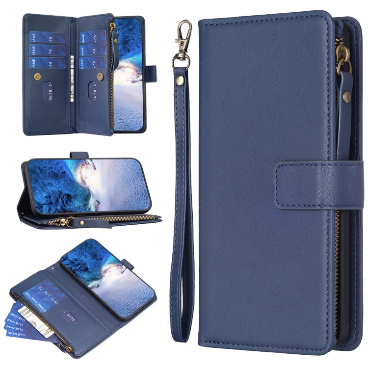 9 Card Slots Zipper Wallet Leather Flip Phone Case, For Xiaomi Redmi Note 13 Pro 4G Global, For Xiaomi Poco M6 Pro 4G, For Xiaomi Redmi Note 13 4G Global, For Xiaomi Redmi Note 13, For Xiaomi Redmi 13C, For Xiaomi Redmi Note 13 Pro+ 5G                 ...