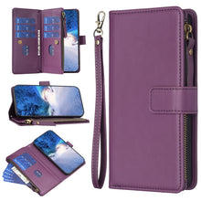 Load image into Gallery viewer, 9 Card Slots Zipper Wallet Leather Flip Phone Case, For Xiaomi Redmi Note 13 Pro 4G Global, For Xiaomi Poco M6 Pro 4G, For Xiaomi Redmi Note 13 4G Global, For Xiaomi Redmi Note 13, For Xiaomi Redmi 13C, For Xiaomi Redmi Note 13 Pro+ 5G                 ...