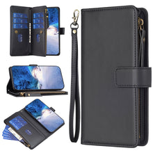 Load image into Gallery viewer, 9 Card Slots Zipper Wallet Leather Flip Phone Case, For Xiaomi Redmi Note 13 Pro 4G Global, For Xiaomi Poco M6 Pro 4G, For Xiaomi Redmi Note 13 4G Global, For Xiaomi Redmi Note 13, For Xiaomi Redmi 13C, For Xiaomi Redmi Note 13 Pro+ 5G                 ...