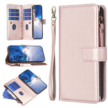 Load image into Gallery viewer, 9 Card Slots Zipper Wallet Leather Flip Phone Case, For Xiaomi Redmi Note 13 Pro 4G Global, For Xiaomi Poco M6 Pro 4G, For Xiaomi Redmi Note 13 4G Global, For Xiaomi Redmi Note 13, For Xiaomi Redmi 13C, For Xiaomi Redmi Note 13 Pro+ 5G                 ...