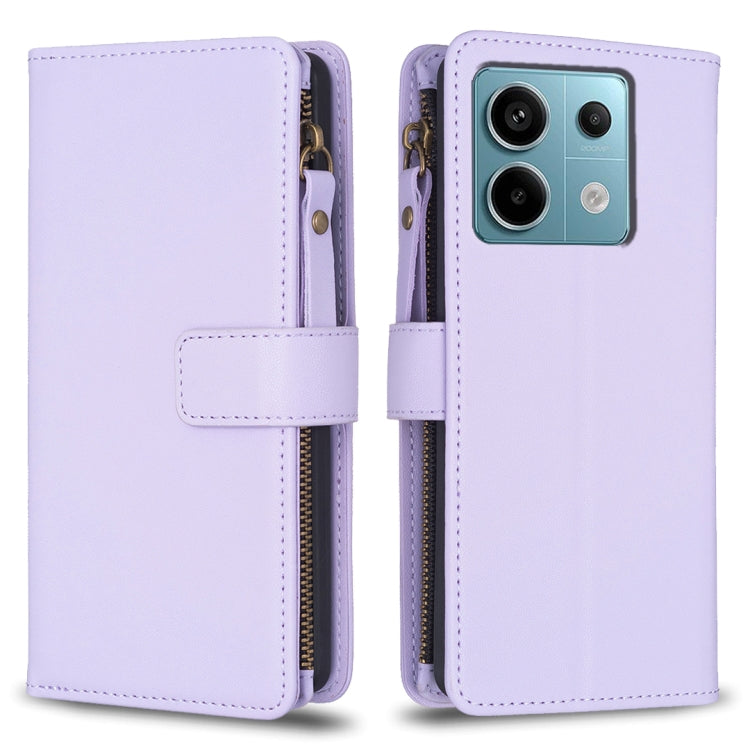 9 Card Slots Zipper Wallet Leather Flip Phone Case, For Xiaomi Redmi Note 13 Pro 4G Global, For Xiaomi Poco M6 Pro 4G, For Xiaomi Redmi Note 13 4G Global, For Xiaomi Redmi Note 13, For Xiaomi Redmi 13C, For Xiaomi Redmi Note 13 Pro+ 5G                 ...