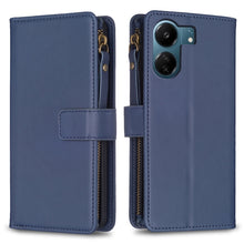 Load image into Gallery viewer, 9 Card Slots Zipper Wallet Leather Flip Phone Case, For Xiaomi Redmi Note 13 Pro 4G Global, For Xiaomi Poco M6 Pro 4G, For Xiaomi Redmi Note 13 4G Global, For Xiaomi Redmi Note 13, For Xiaomi Redmi 13C, For Xiaomi Redmi Note 13 Pro+ 5G                 ...