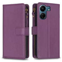 Load image into Gallery viewer, 9 Card Slots Zipper Wallet Leather Flip Phone Case, For Xiaomi Redmi Note 13 Pro 4G Global, For Xiaomi Poco M6 Pro 4G, For Xiaomi Redmi Note 13 4G Global, For Xiaomi Redmi Note 13, For Xiaomi Redmi 13C, For Xiaomi Redmi Note 13 Pro+ 5G                 ...