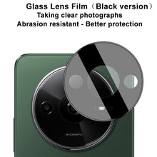 Load image into Gallery viewer, IMAK Rear Camera Lens Glass Film Black Version, For Xiaomi Redmi A3 4G, For Xiaomi 14 Ultra 5G, For Xiaomi 14 Pro 5G, For Xiaomi 14 5G, For Xiaomi 13 Ultra 5G, For Xiaomi Redmi 12C 4G